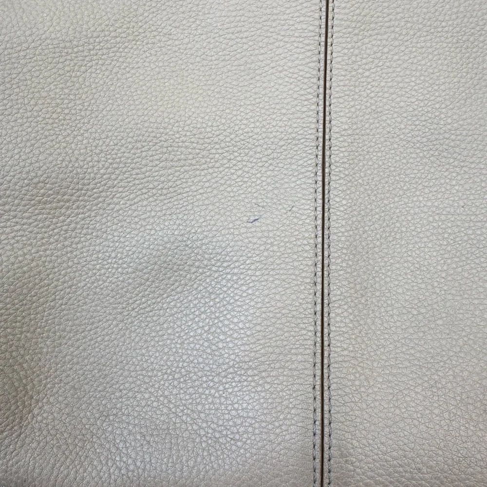 Cole Haan Elegant Beige Leather Tote Bag